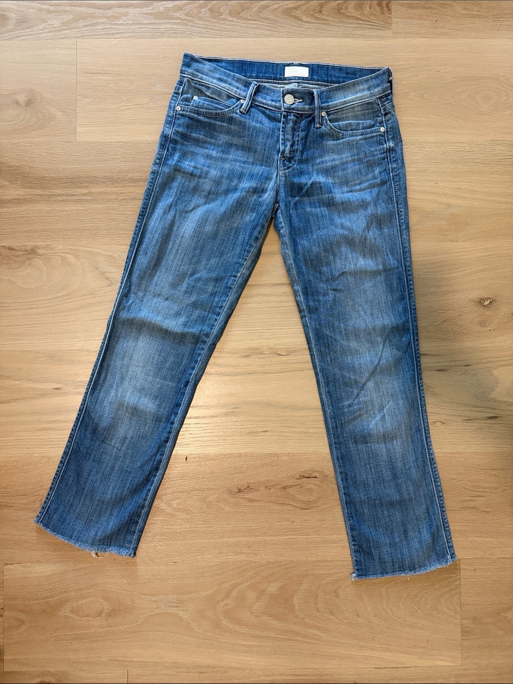 MOTHER The Rascal Cuff Jeans "Adios to My Old Life Size 25